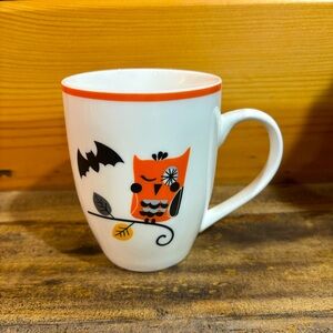 Ciroa Spooky Owls White and‎ Orange Mug